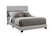 Dorian Upholstered California King, E.King, & Queen Bed Black, Brown, & Grey - Bargain Furniture (Detroit, MI)