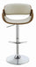 Dana Adjustable Bar Stool Ecru and Chrome - Bargain Furniture (Detroit, MI)