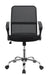 Gerta Office Chair with Mesh Backrest Black and Chrome - Bargain Furniture (Detroit, MI)