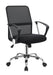 Gerta Office Chair with Mesh Backrest Black and Chrome - Bargain Furniture (Detroit, MI)
