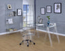 Amaturo 4-shelf Ladder Bookcase Clear - Bargain Furniture (Detroit, MI)