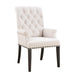 Alana Upholstered Arm Chair Beige and Smokey Black - Bargain Furniture (Detroit, MI)