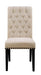 Alana Upholstered Side Chairs Beige and Smokey Black (Set of 2) - Bargain Furniture (Detroit, MI)