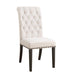 Alana Upholstered Side Chairs Beige and Smokey Black (Set of 2) - Bargain Furniture (Detroit, MI)