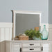 Franco Rectangular Dresser Mirror Antique White - Bargain Furniture (Detroit, MI)