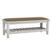 Franco Bench Brown and Antique White - Bargain Furniture (Detroit, MI)