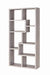 Theo 10-shelf Bookcase Grey Driftwood - Bargain Furniture (Detroit, MI)