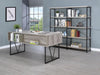 Analiese 4-shelf Open Bookcase Grey Driftwood - Bargain Furniture (Detroit, MI)