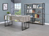 Analiese 4-shelf Open Bookcase Grey Driftwood - Bargain Furniture (Detroit, MI)