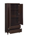 Wadeline 2-door Tall Accent Cabinet Rustic Tobacco - Bargain Furniture (Detroit, MI)