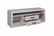 Burke 2-drawer TV Console Grey Driftwood - Bargain Furniture (Detroit, MI)