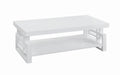 Schmitt Rectangular Coffee Table High Glossy White - Bargain Furniture (Detroit, MI)