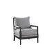 Blanchett Cushion Back Accent Chair Grey and Black - Bargain Furniture (Detroit, MI)