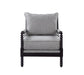 Blanchett Cushion Back Accent Chair Grey and Black - Bargain Furniture (Detroit, MI)
