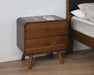 Robyn 2-drawer Nightstand Dark Walnut - Bargain Furniture (Detroit, MI)