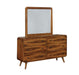 Robyn Rectangular Dresser Mirror Dark Walnut - Bargain Furniture (Detroit, MI)