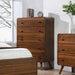Robyn 5-drawer Chest Dark Walnut - Bargain Furniture (Detroit, MI)