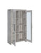 Alejo 2-door Tall Cabinet Grey Driftwood - Bargain Furniture (Detroit, MI)