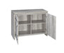 Enoch 2-door Accent Cabinet Grey Driftwood - Bargain Furniture (Detroit, MI)