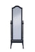 Cabot Rectangular Cheval Mirror with Arched Top Black - Bargain Furniture (Detroit, MI)