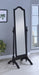 Cabot Rectangular Cheval Mirror with Arched Top Black - Bargain Furniture (Detroit, MI)