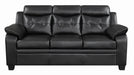 Finley Tufted Upholstered Sofa Black - Bargain Furniture (Detroit, MI)