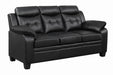 Finley Tufted Upholstered Sofa Black - Bargain Furniture (Detroit, MI)