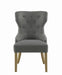 Baney Tufted Upholstered Dining Chair Grey - Bargain Furniture (Detroit, MI)