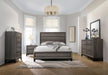 Watson Eastern King Bed Grey Oak and Black - Bargain Furniture (Detroit, MI)