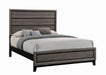 Watson Queen Bed Grey Oak and Black - Bargain Furniture (Detroit, MI)