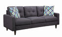 Watsonville Tufted Back Sofa Grey - Bargain Furniture (Detroit, MI)
