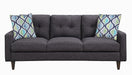 Watsonville Tufted Back Sofa Grey - Bargain Furniture (Detroit, MI)