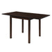 Kelso Rectangular Dining Table with Drop Leaf Cappuccino - Bargain Furniture (Detroit, MI)