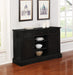 Phelps 2-door Rectangular Server Antique Noir - Bargain Furniture (Detroit, MI)