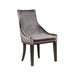 Phelps Upholstered Demi Wing Chairs Grey (Set of 2) - Bargain Furniture (Detroit, MI)