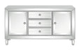 Leticia 3-drawer Accent Cabinet Silver - Bargain Furniture (Detroit, MI)