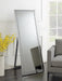 Giddish Cheval Floor Mirror Silver - Bargain Furniture (Detroit, MI)