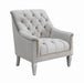 Avonlea Sloped Arm Tufted Chair Grey - Bargain Furniture (Detroit, MI)