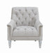 Avonlea Sloped Arm Tufted Chair Grey - Bargain Furniture (Detroit, MI)