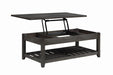 Cliffview Lift Top Coffee Table with Storage Cavities Grey - Bargain Furniture (Detroit, MI)