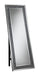 Carisi Rectangular Standing Mirror with LED Lighting Silver - Bargain Furniture (Detroit, MI)
