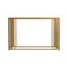 Adri Metal Frame Sofa Table Matte Brass - Bargain Furniture (Detroit, MI)