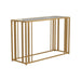 Adri Metal Frame Sofa Table Matte Brass - Bargain Furniture (Detroit, MI)