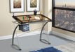 Melo 3-Drawer Drafting Desk Champagne - Bargain Furniture (Detroit, MI)