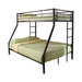 Hayward Twin Over Full Bunk Bed Black - Bargain Furniture (Detroit, MI)