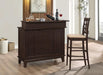 Gabriel Upholstered Counter Height Stools Cappuccino and Beige (Set of 2) - Bargain Furniture (Detroit, MI)