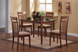 Robles 5-piece Dining Set Chestnut and Tan - Bargain Furniture (Detroit, MI)