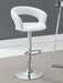 Barraza 29" Adjustable Height Bar Stool Black and Chrome - Bargain Furniture (Detroit, MI)