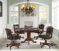 Turk 3-in-1 Round Pedestal Game Table Tobacco - Bargain Furniture (Detroit, MI)