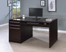 Halston 3-drawer Connect-it Office Desk Cappuccino - Bargain Furniture (Detroit, MI)